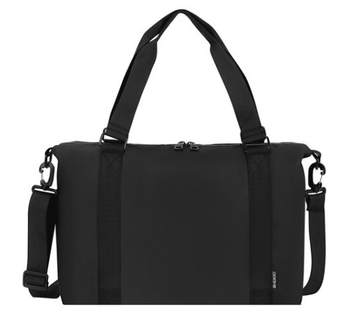 Сумка спортивная HEIKKI QUICK MOVE (ХЕЙКИ), карман на молнии, багажная лента, черная, 41х32х15 см, 273880