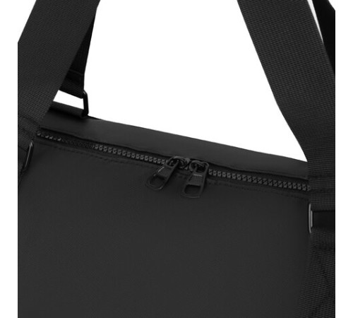 Сумка спортивная HEIKKI QUICK MOVE (ХЕЙКИ), карман на молнии, багажная лента, черная, 41х32х15 см, 273880