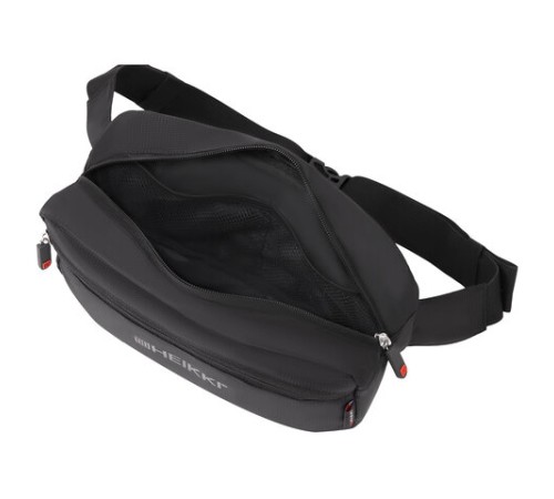 Сумка на пояс HEIKKI RIO (ХЕЙКИ) регулируемый ремень, черная, 28х16х9 см, 273886