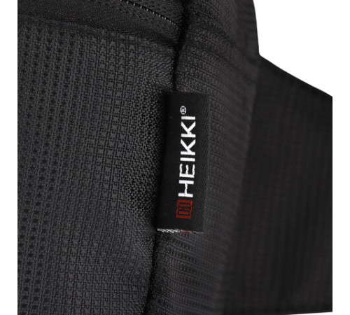 Сумка на пояс HEIKKI RIO (ХЕЙКИ) регулируемый ремень, черная, 28х16х9 см, 273886