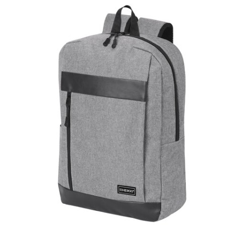 Рюкзак HEIKKI PLANE (ХЕЙКИ) универсальный, отделение для ноутбука, серый, 42х30х14 см, 273887
