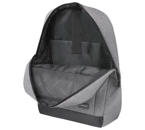 Рюкзак HEIKKI PLANE (ХЕЙКИ) универсальный, отделение для ноутбука, серый, 42х30х14 см, 273887