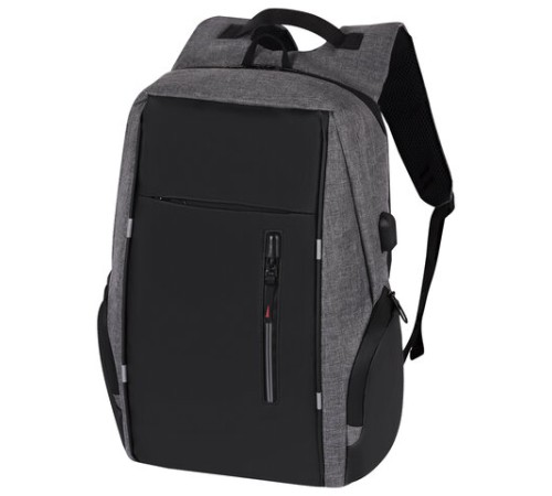 Рюкзак HEIKKI OUTLOOK (ХЕЙКИ) универсальный, отделение для ноутбука, серый, 46x32x16 см, 273890