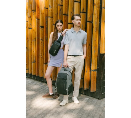 Рюкзак HEIKKI OUTLOOK (ХЕЙКИ) универсальный, отделение для ноутбука, серый, 46x32x16 см, 273890