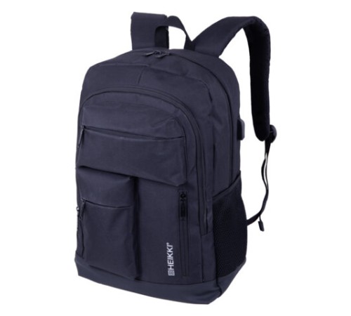 Рюкзак HEIKKI CONCORDANCE (ХЕЙКИ) универсальный, отделение для ноутбука, черный, 47x32x15 см, 273892