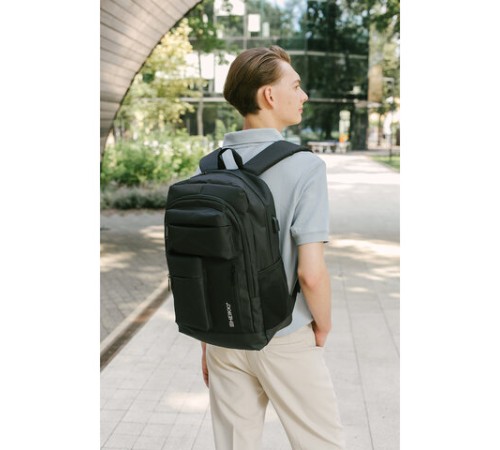 Рюкзак HEIKKI CONCORDANCE (ХЕЙКИ) универсальный, отделение для ноутбука, черный, 47x32x15 см, 273892