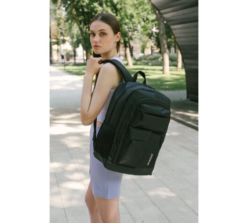 Рюкзак HEIKKI CONCORDANCE (ХЕЙКИ) универсальный, отделение для ноутбука, черный, 47x32x15 см, 273892