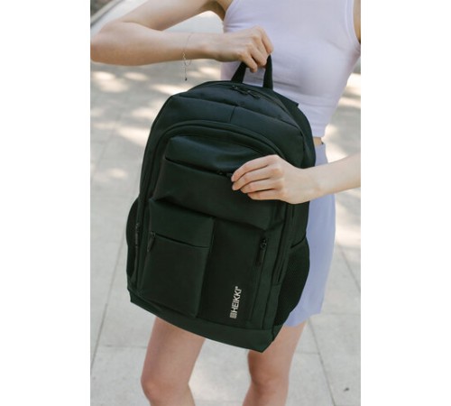 Рюкзак HEIKKI CONCORDANCE (ХЕЙКИ) универсальный, отделение для ноутбука, черный, 47x32x15 см, 273892