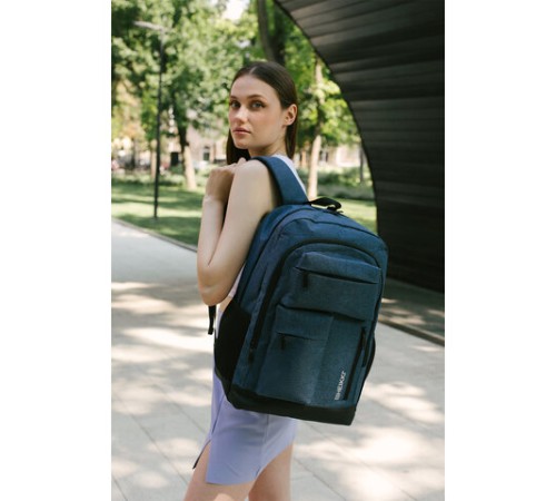 Рюкзак HEIKKI CONCORDANCE (ХЕЙКИ) универсальный, отделение для ноутбука, синий, 47x32x15 см, 273893