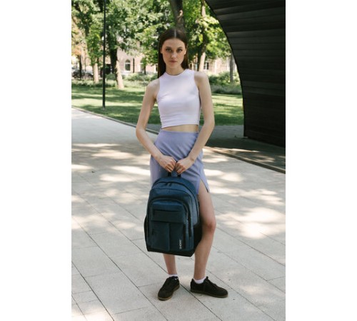 Рюкзак HEIKKI CONCORDANCE (ХЕЙКИ) универсальный, отделение для ноутбука, синий, 47x32x15 см, 273893