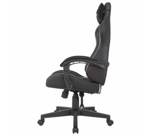 Кресло компьютерное BRABIX "Striker GM-121", синхромеханизм, 2 подушки, экокожа/велюр, черное, 532962