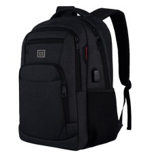 Рюкзак HEIKKI SECURE (ХЕЙКИ) универсальный, отделение для ноутбука, черный, 46x31x19 см, 273894