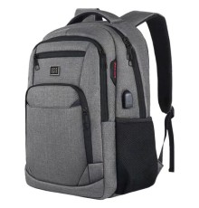 Рюкзак HEIKKI SECURE (ХЕЙКИ) универсальный, отделение для ноутбука, серый, 46x31x19 см, 273895