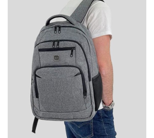 Рюкзак HEIKKI SECURE (ХЕЙКИ) универсальный, отделение для ноутбука, серый, 46x31x19 см, 273895