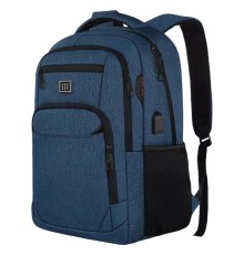 Рюкзак HEIKKI SECURE (ХЕЙКИ) универсальный, отделение для ноутбука, синий, 46x31x19 см, 273896