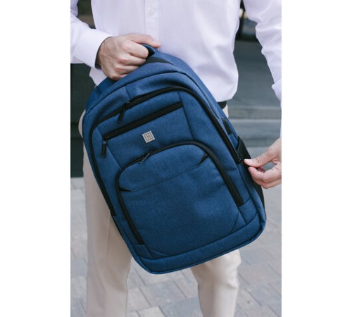 Рюкзак HEIKKI SECURE (ХЕЙКИ) универсальный, отделение для ноутбука, синий, 46x31x19 см, 273896