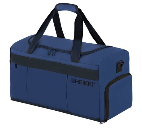 Сумка спортивная HEIKKI MOVE PLUS (ХЕЙКИ), отделение для обуви, синяя, 28х50х23 см, 273897