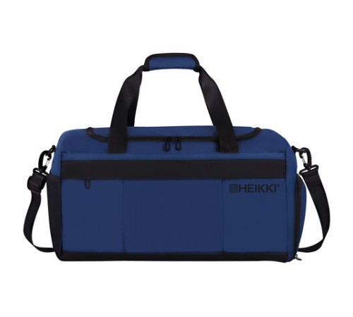 Сумка спортивная HEIKKI MOVE PLUS (ХЕЙКИ), отделение для обуви, синяя, 28х50х23 см, 273897