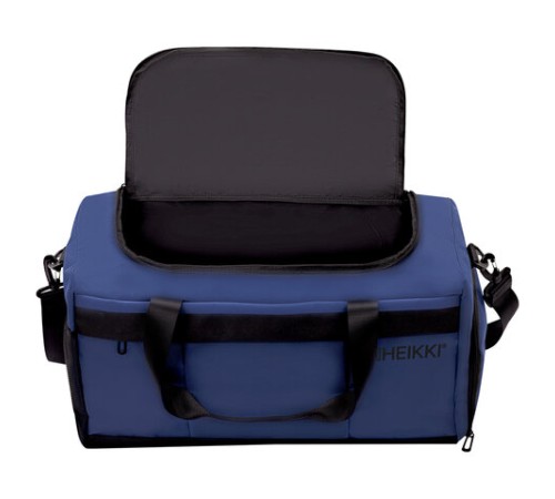 Сумка спортивная HEIKKI MOVE PLUS (ХЕЙКИ), отделение для обуви, синяя, 28х50х23 см, 273897