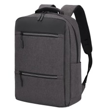 Рюкзак HEIKKI PANEL (ХЕЙКИ), отделение для ноутбука, USB-порт, серый, 44x30x13 см, 273903