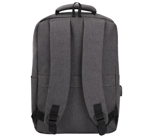Рюкзак HEIKKI PANEL (ХЕЙКИ), отделение для ноутбука, USB-порт, серый, 44x30x13 см, 273903