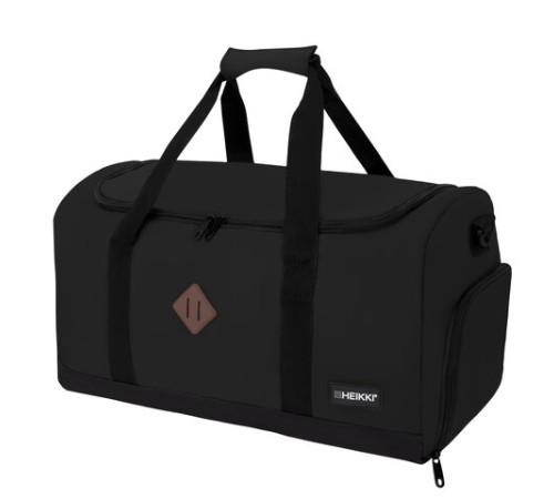 Сумка спортивная HEIKKI MOVE RENOWNED (ХЕЙКИ), отделение для обуви, черная, 28x51x26 см, 273909