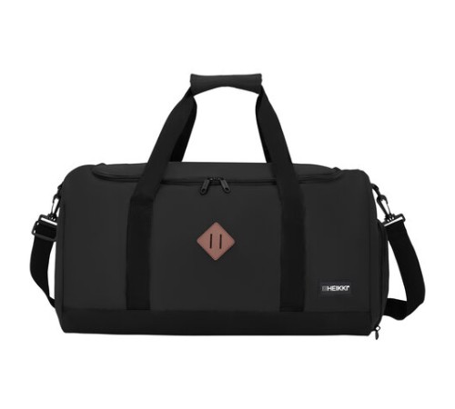 Сумка спортивная HEIKKI MOVE RENOWNED (ХЕЙКИ), отделение для обуви, черная, 28x51x26 см, 273909