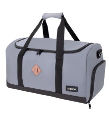 Сумка спортивная HEIKKI MOVE RENOWNED (ХЕЙКИ), отделение для обуви, серая, 28x51x26 см, 273910