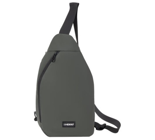 Рюкзак однолямочный HEIKKI SMOOTH (ХЕЙКИ), 2 отделения, хаки, 35x20x8 см, 273920