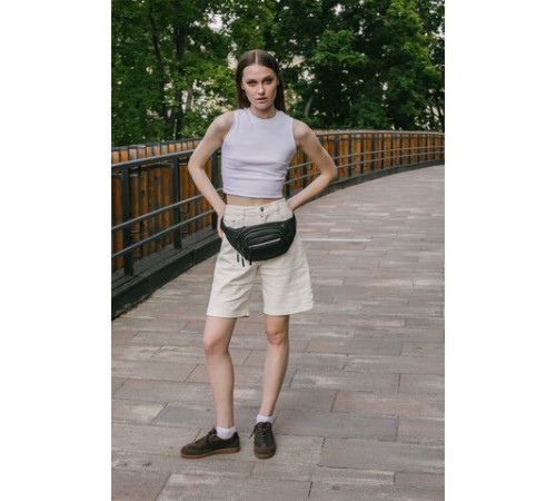 Сумка на пояс HEIKKI PROMPT (ХЕЙКИ), 2 отделения, регулируемый ремень, светоотражающие элементы, черная, 35х14х4см, 273922