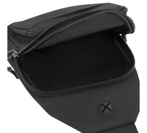 Рюкзак однолямочный HEIKKI PROMPT (ХЕЙКИ), 2 отделения, черный, 30х16х6 см, 273926