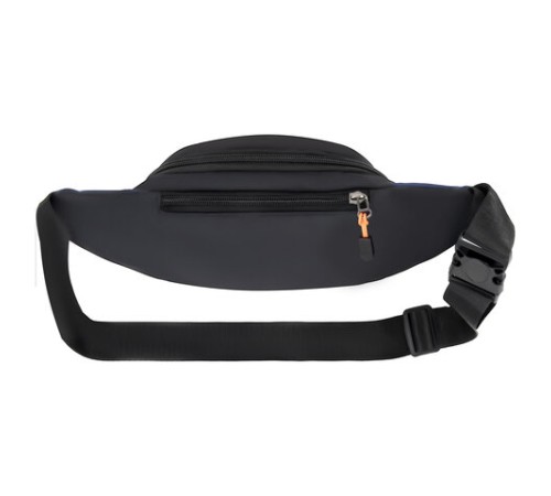 Сумка на пояс HEIKKI PROMPT (ХЕЙКИ), 2 отделения, регулируемый ремень, карман-антивор, синяя, 37х14х5 см, 273927