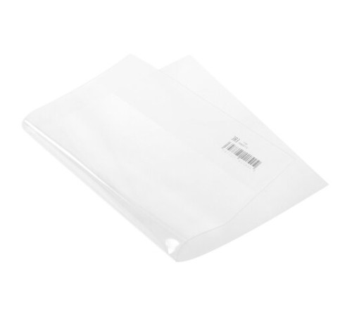 Обложка со штрихкодом ПП для тетрадей и дневников, 60 мкм, 210х350 мм, прозрачная, ПИФАГОР, 273980