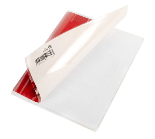 Обложка со штрихкодом ПП для тетрадей и дневников, 60 мкм, 210х350 мм, прозрачная, ПИФАГОР, 273980