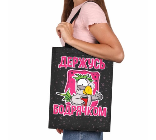 Сумка шоппер, полиэстер, 31х39 см, АССОРТИ, СШР-1