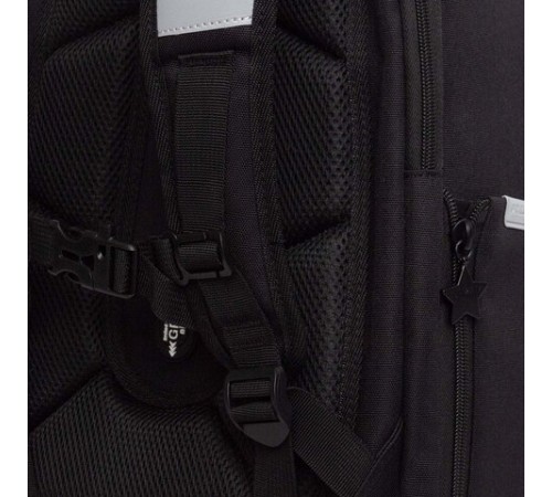 Ранец GRIZZLY анатомическая спинка, с брелоком, для девочек, 