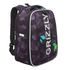 Ранец GRIZZLY анатомическая спинка, с бейджем, для мальчиков, 