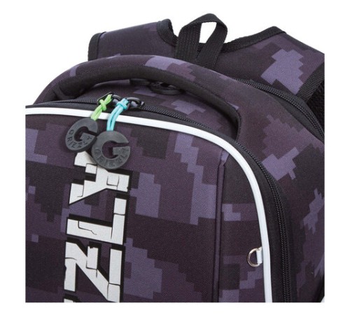 Ранец GRIZZLY анатомическая спинка, с бейджем, для мальчиков, 