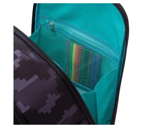 Ранец GRIZZLY анатомическая спинка, с бейджем, для мальчиков, 