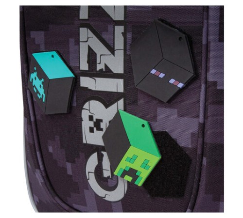 Ранец GRIZZLY анатомическая спинка, с бейджем, для мальчиков, 