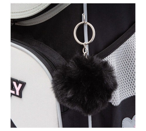 Ранец GRIZZLY анатомическая спинка, с мешком для обуви, для девочек, 