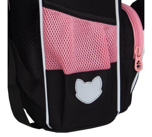 Ранец GRIZZLY анатомическая спинка, с мешком для обуви, для девочек, 