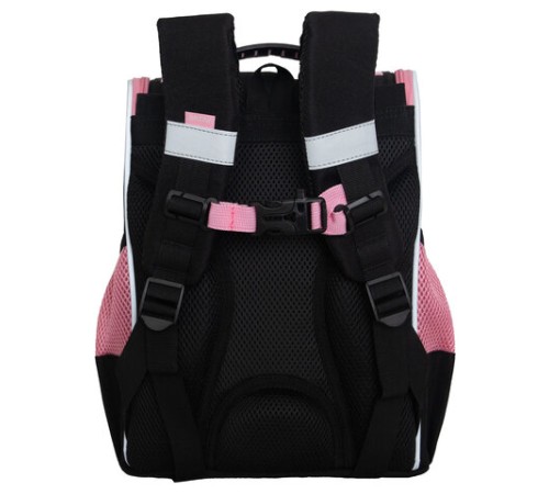 Ранец GRIZZLY анатомическая спинка, с мешком для обуви, для девочек, 