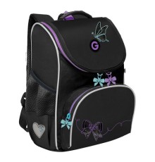 Ранец GRIZZLY анатомическая спинка, с мешком для обуви, для девочек, 