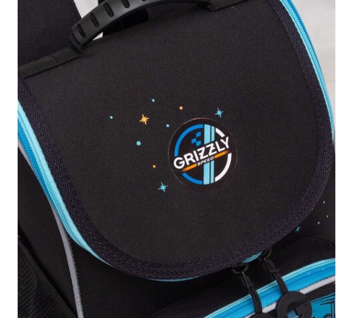 Ранец GRIZZLY анатомическая спинка, с мешком для обуви, для мальчиков, 