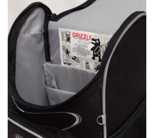 Ранец GRIZZLY анатомическая спинка, с мешком для обуви, для мальчиков, 