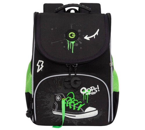 Ранец GRIZZLY анатомическая спинка, с мешком для обуви, для мальчиков, 