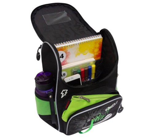 Ранец GRIZZLY анатомическая спинка, с мешком для обуви, для мальчиков, 