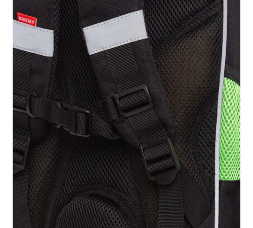 Ранец GRIZZLY анатомическая спинка, с мешком для обуви, для мальчиков, 