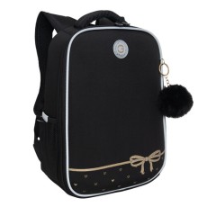 Ранец GRIZZLY анатомическая спинка, облегченный, 1 отделение, для девочек, 